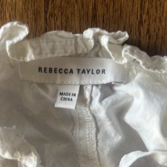 Rebecca Taylor Women's White Peplum Top - Picture 13 of 14